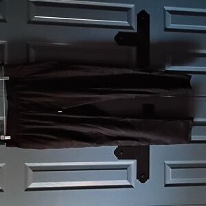 Men's Black Elastic Waist Wind Pants